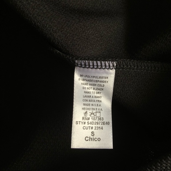 Chico Halter Backless Dress Black Small NWOT - Picture 8 of 8